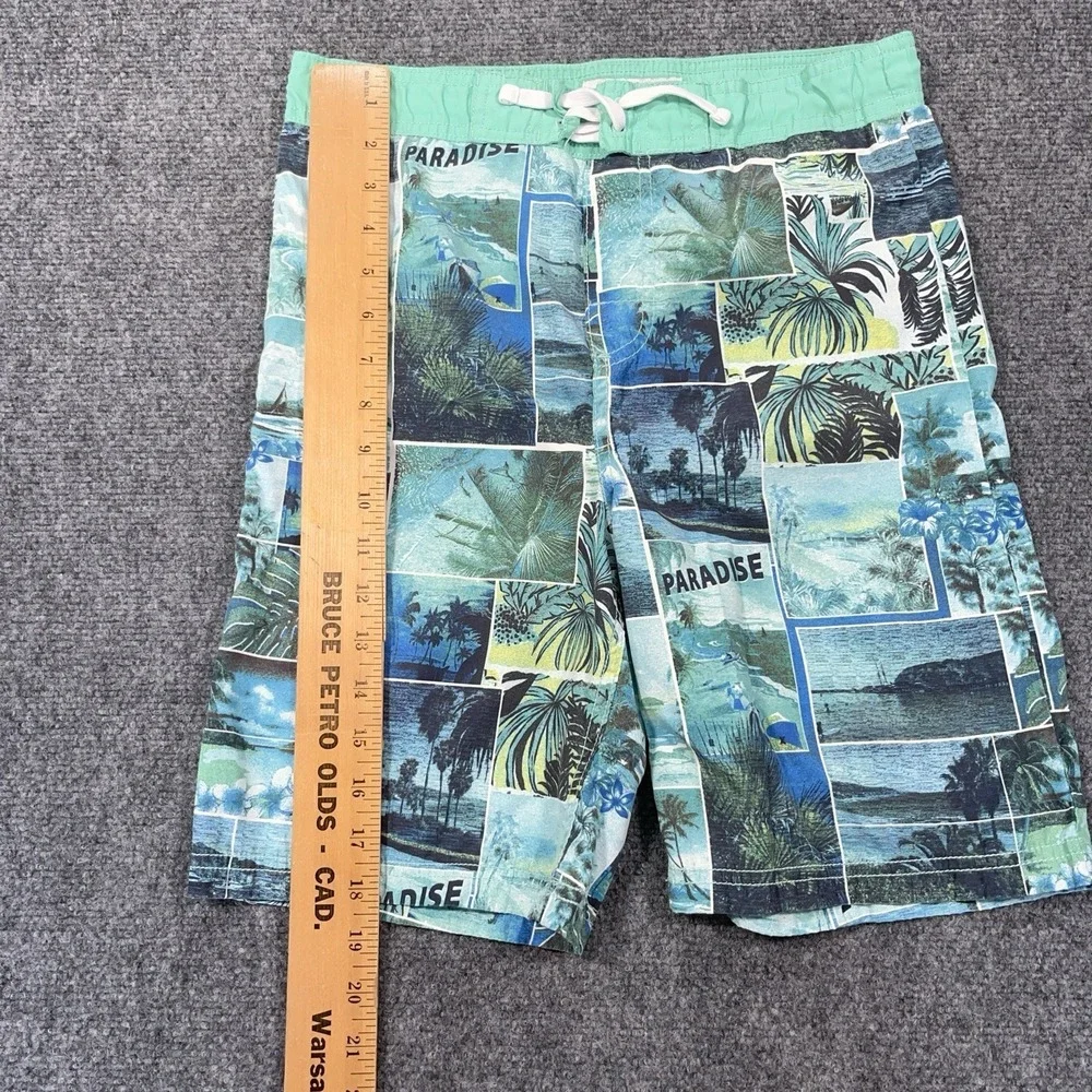 Tommy Bahama Relax Men M Swim Trunks Graphic Print Beach Bathing Suit Mesh Lined